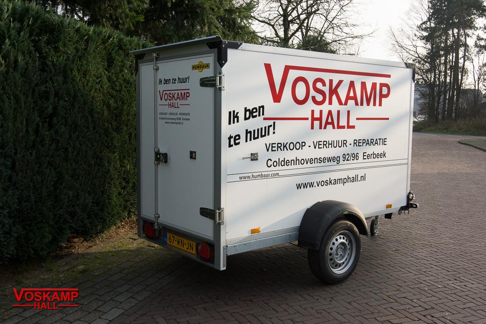 Enkelasser aanhangwagen geremd gesloten opbouw 